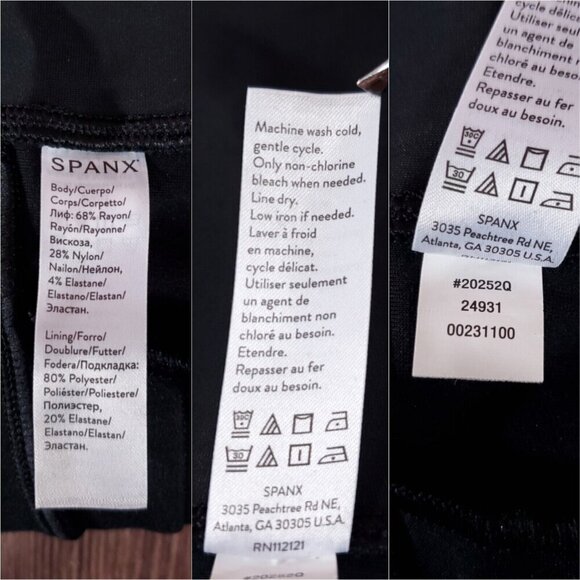 Spanx Womens Medium Petite The Perfect Pant Black Knit Ponte Hi Rise Flare - Picture 8 of 9